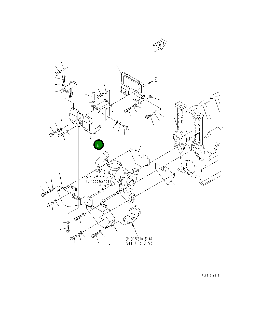 Крышка 6164-12-5810  Komatsu