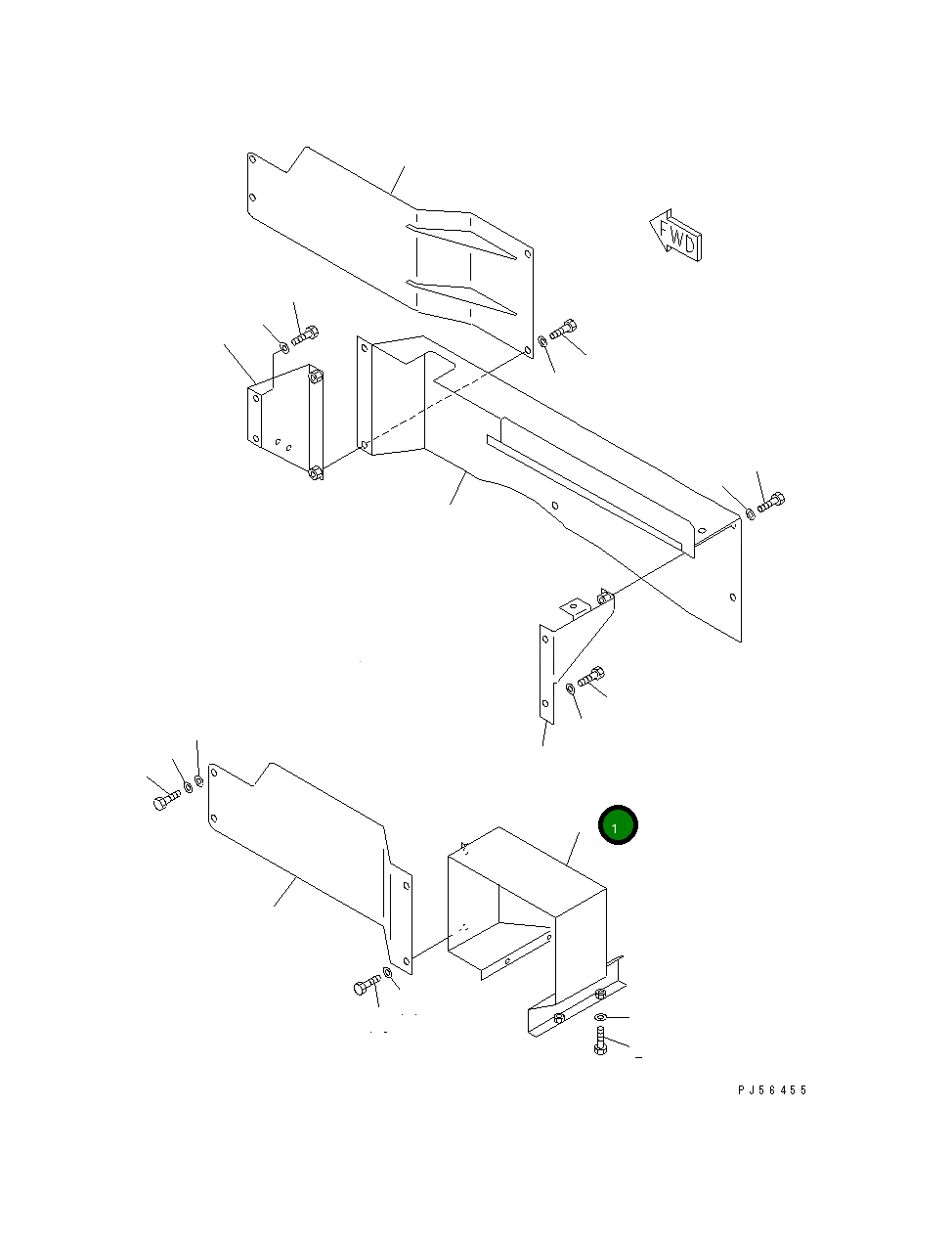 Крышка 23B-972-1830 Komatsu