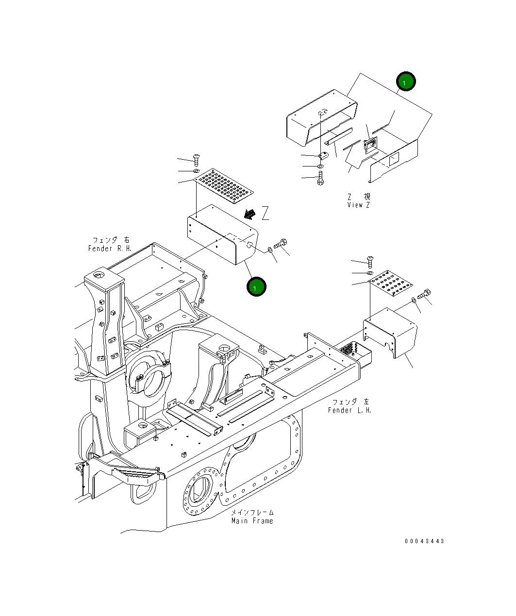 Крышка 17A-54-44311 Komatsu