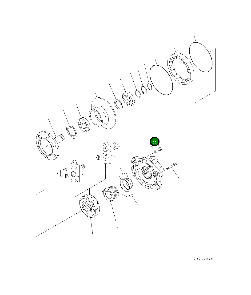 Болт PM000932912K Komatsu