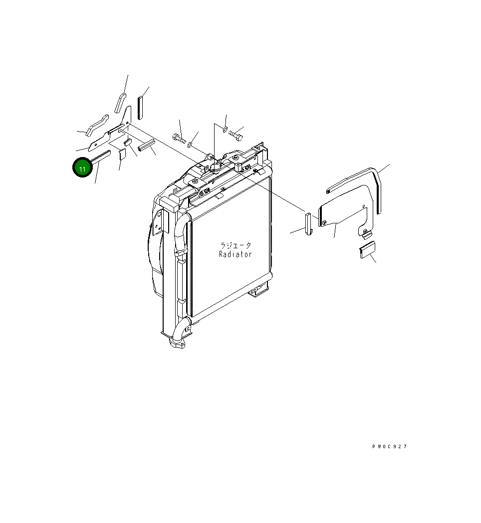 Крышка 21W-03-41951 Komatsu