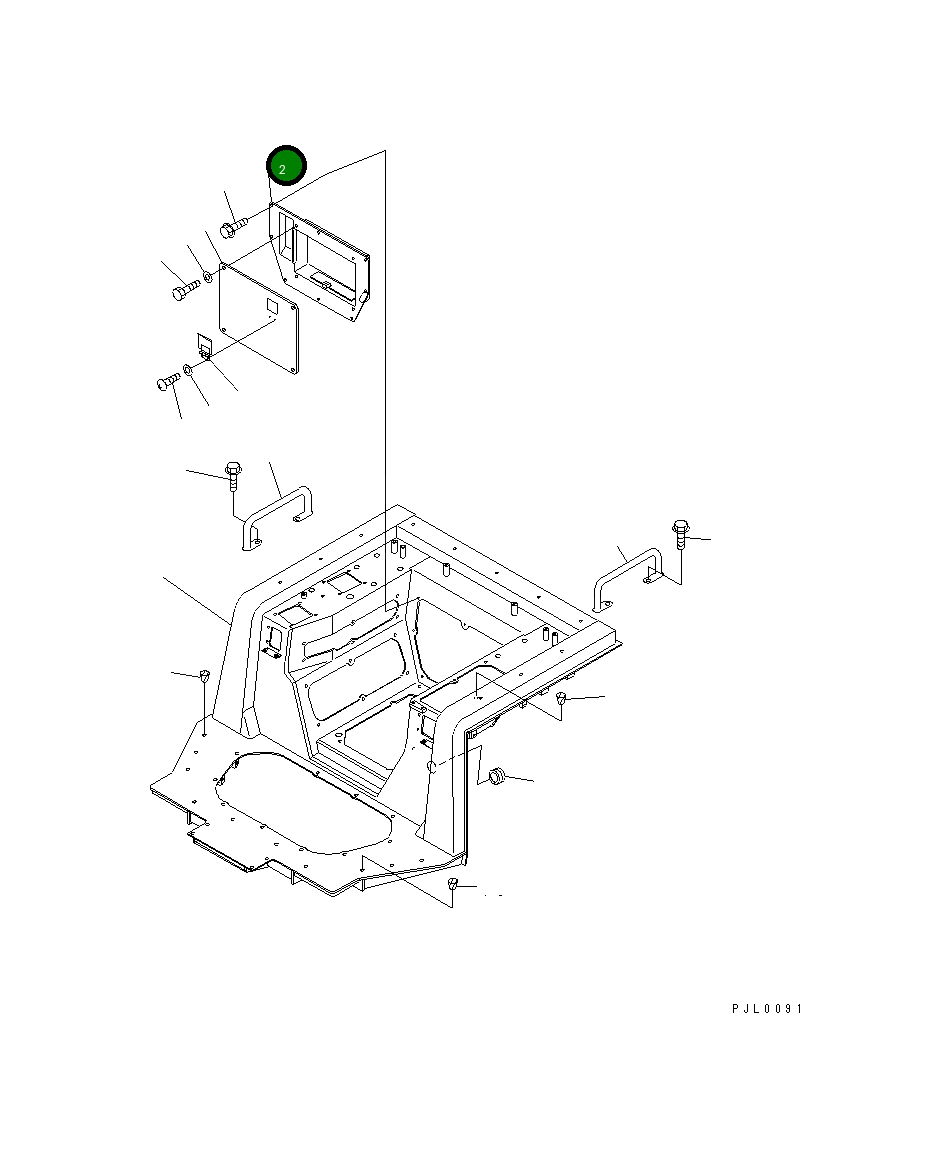 Крышка 17A-54-22111 Komatsu