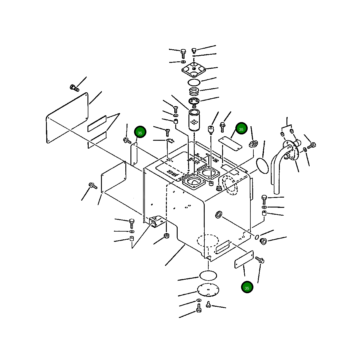 Крышка 419-60-15141 Komatsu