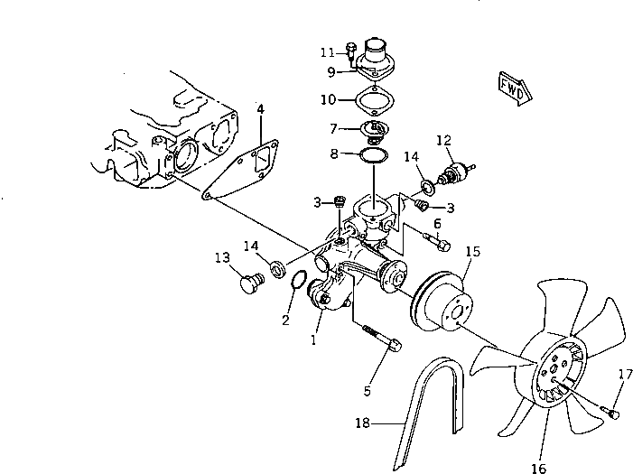 Болт YM26104-060162  Komatsu