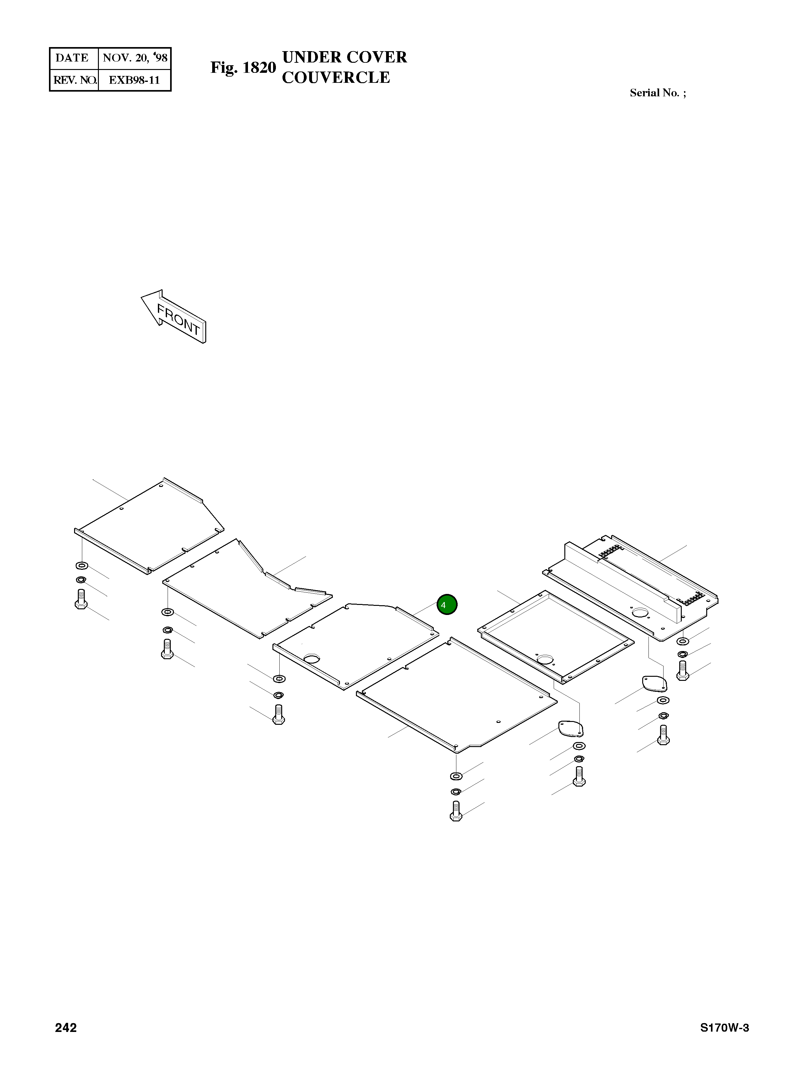 Крышка 2621-4362  Komatsu