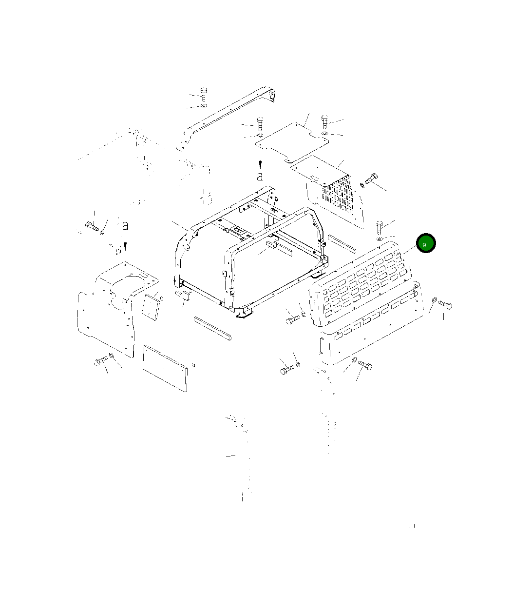 Крышка 208-54-21231  Komatsu