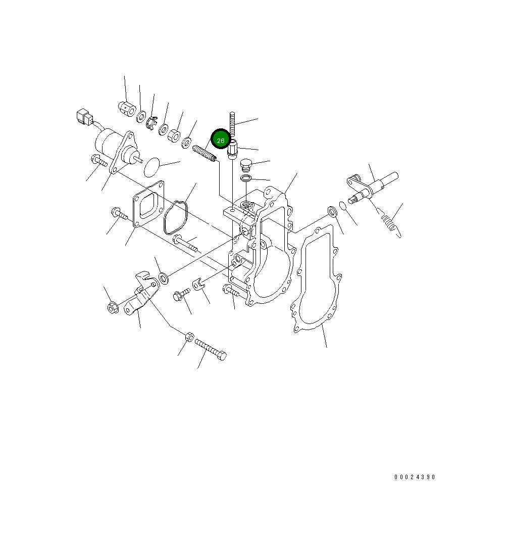 Болт YM158601-61710 Komatsu