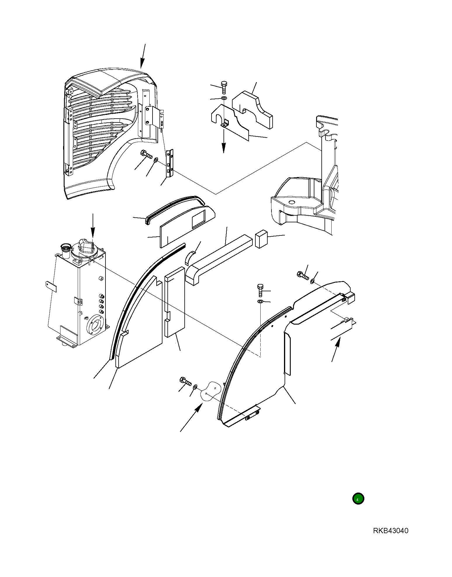 Крышка 22L-54-R1713  Komatsu