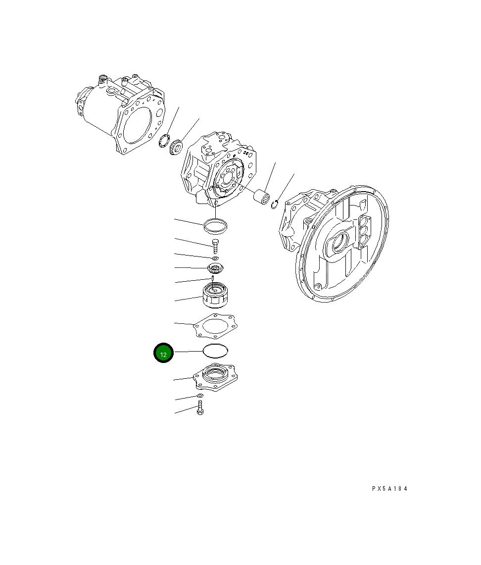 Кольцо уплотнительное (O-Ring) 07000-52105 Komatsu