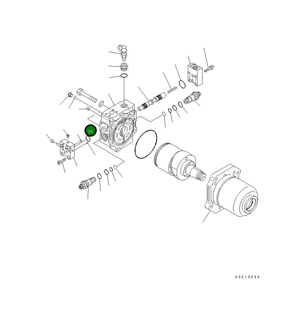 Кольцо уплотнительное (O-Ring) 07000-B2030 Komatsu