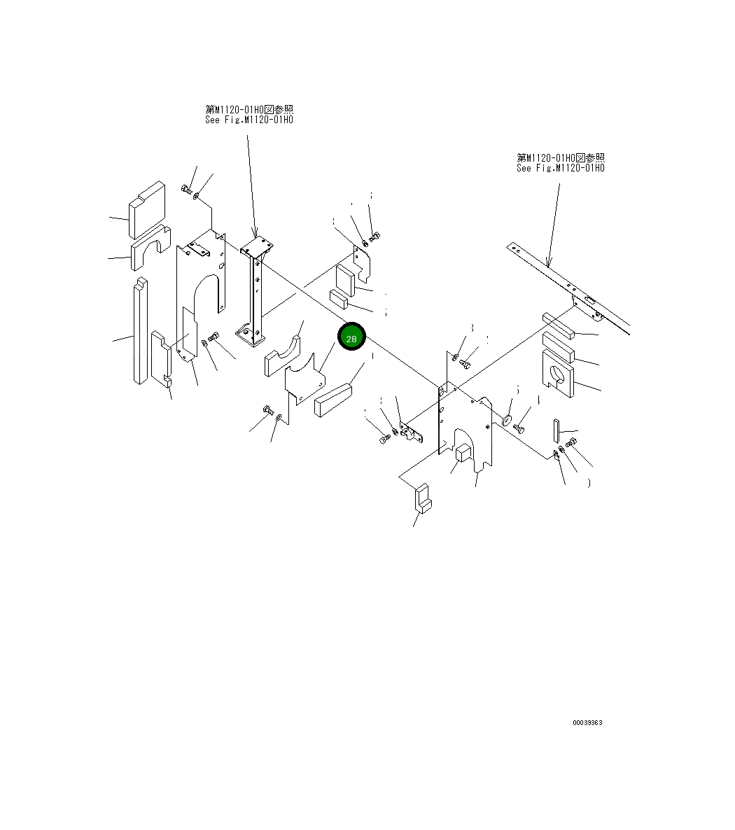 Крышка 208-54-71740  Komatsu