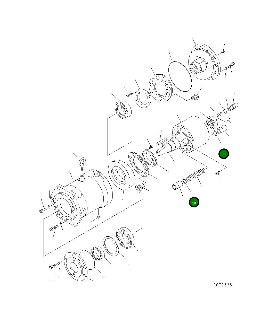 Кольцо 257-81-34280  Komatsu