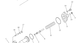 Правый палец фиксатора в сборе 234-A43-0020 Komatsu