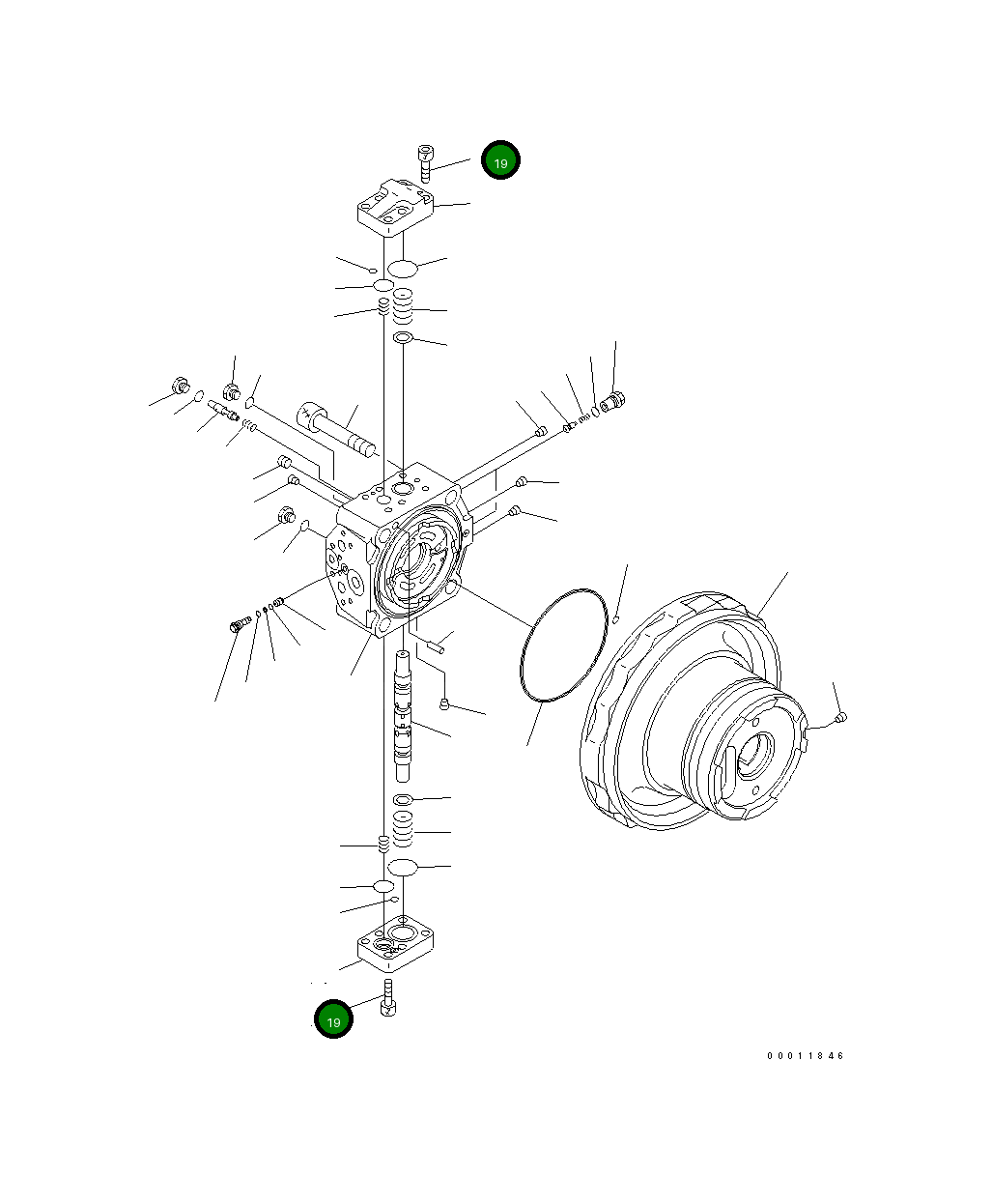 Болт 01252-61235 Komatsu