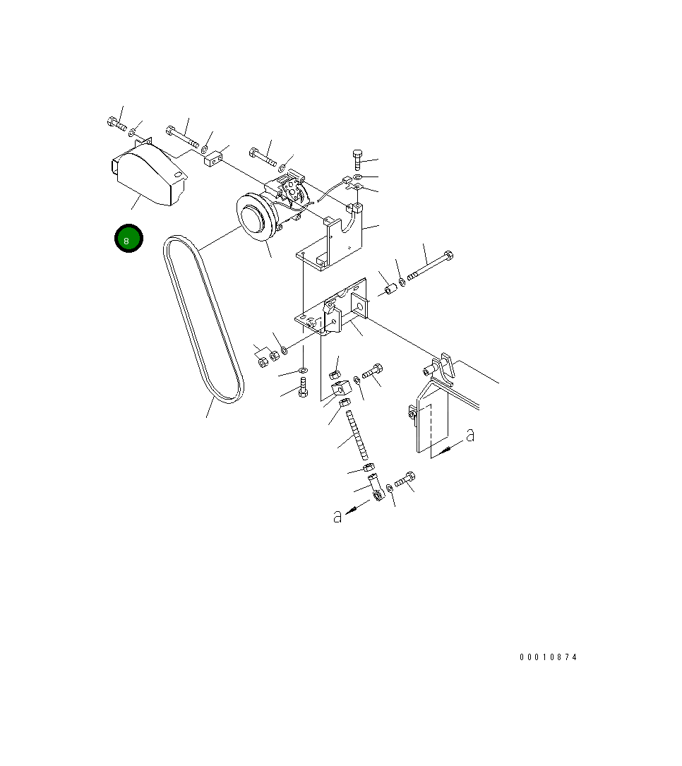 Крышка 198-911-7610 Komatsu