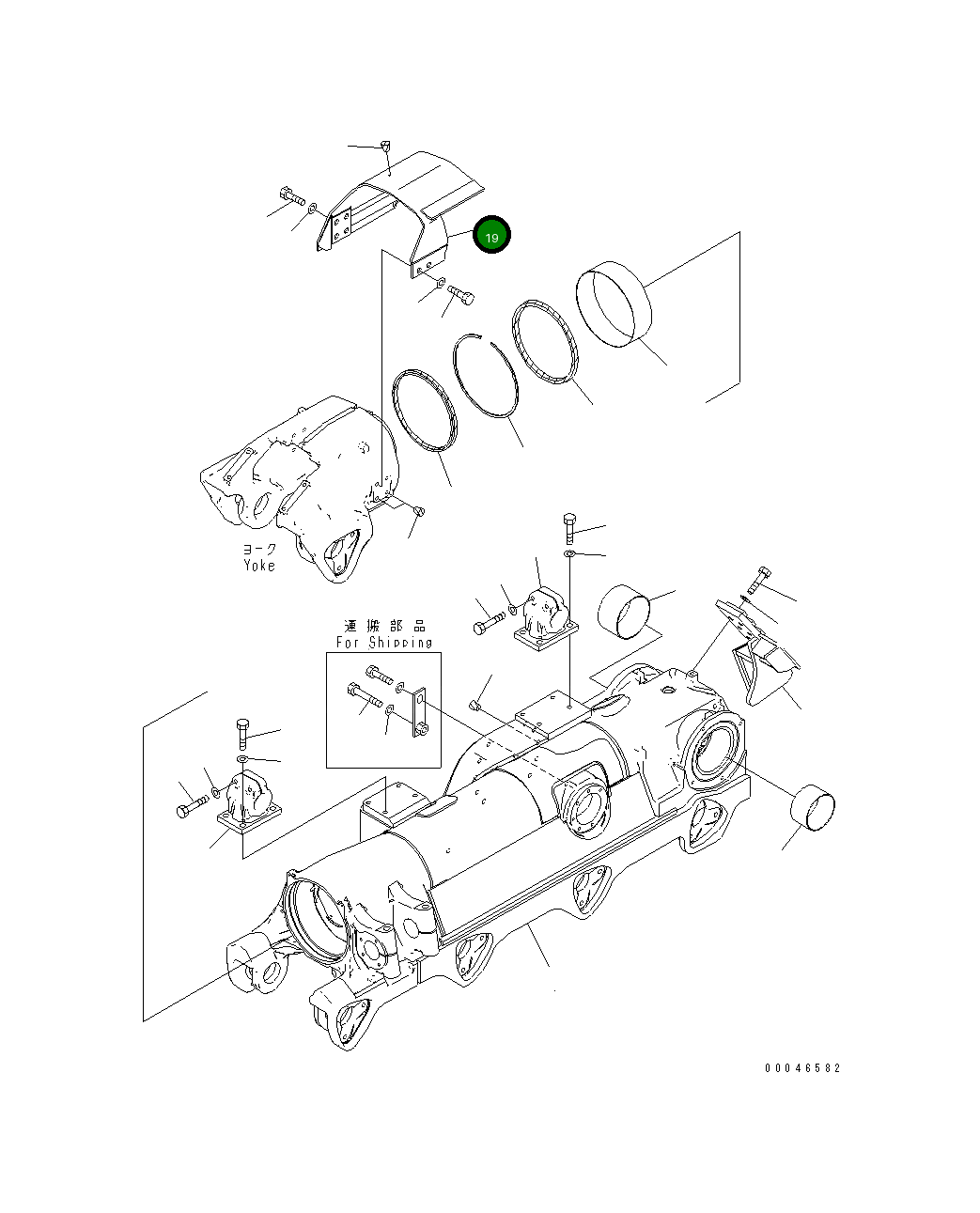 Крышка 195-30-68980 Komatsu