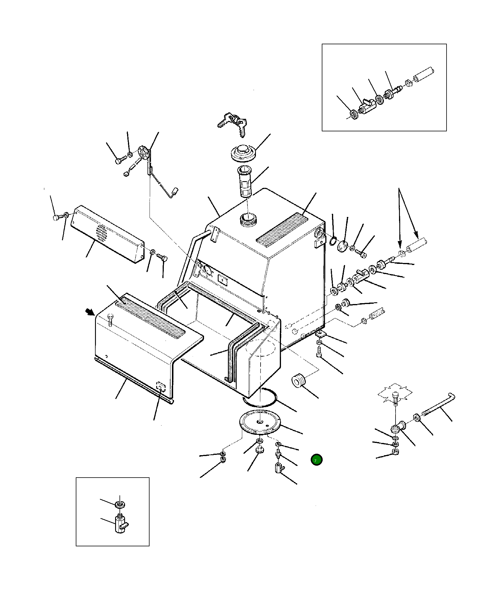 Крышка 21D-04-11120  Komatsu