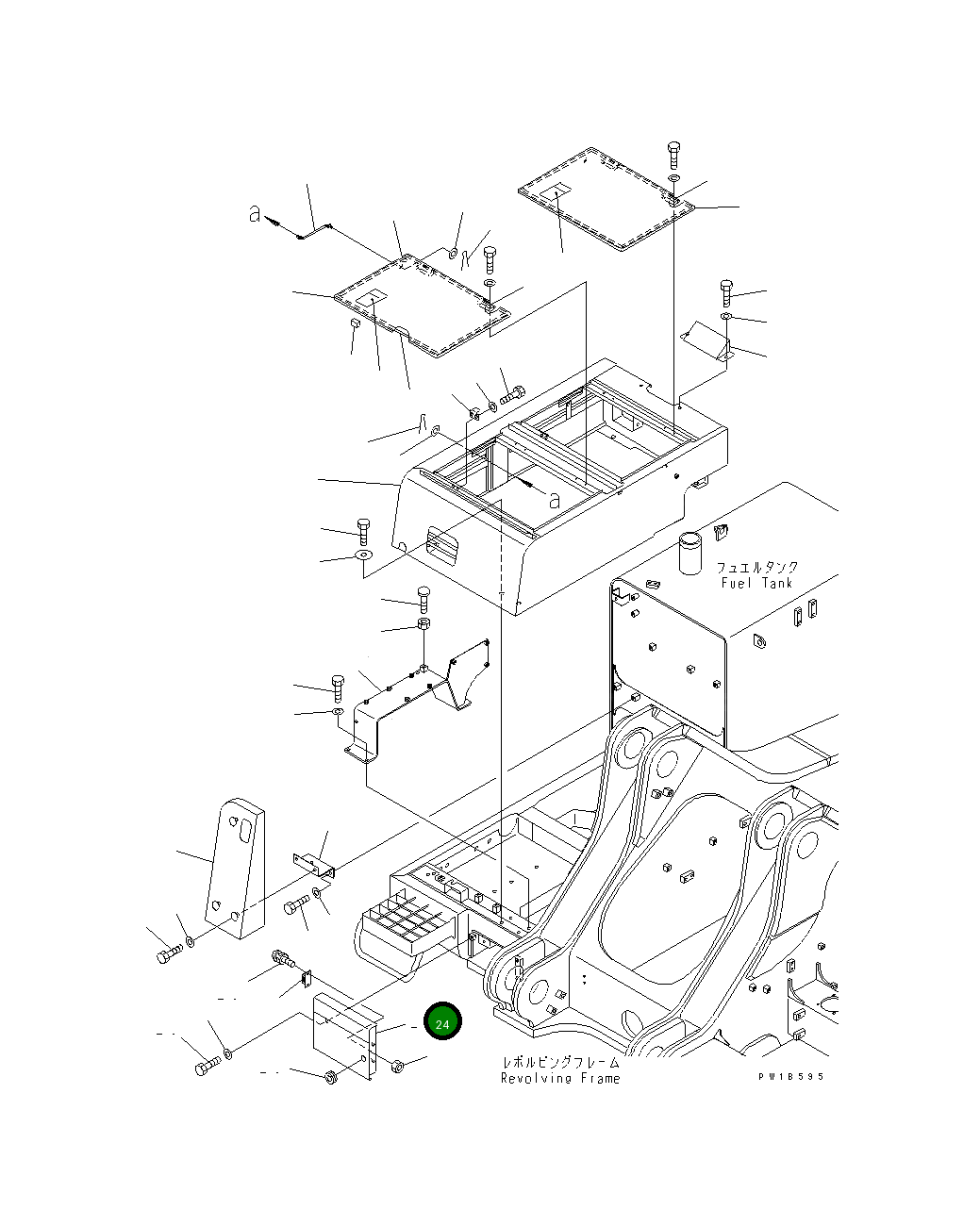 Крышка 209-54-77711  Komatsu