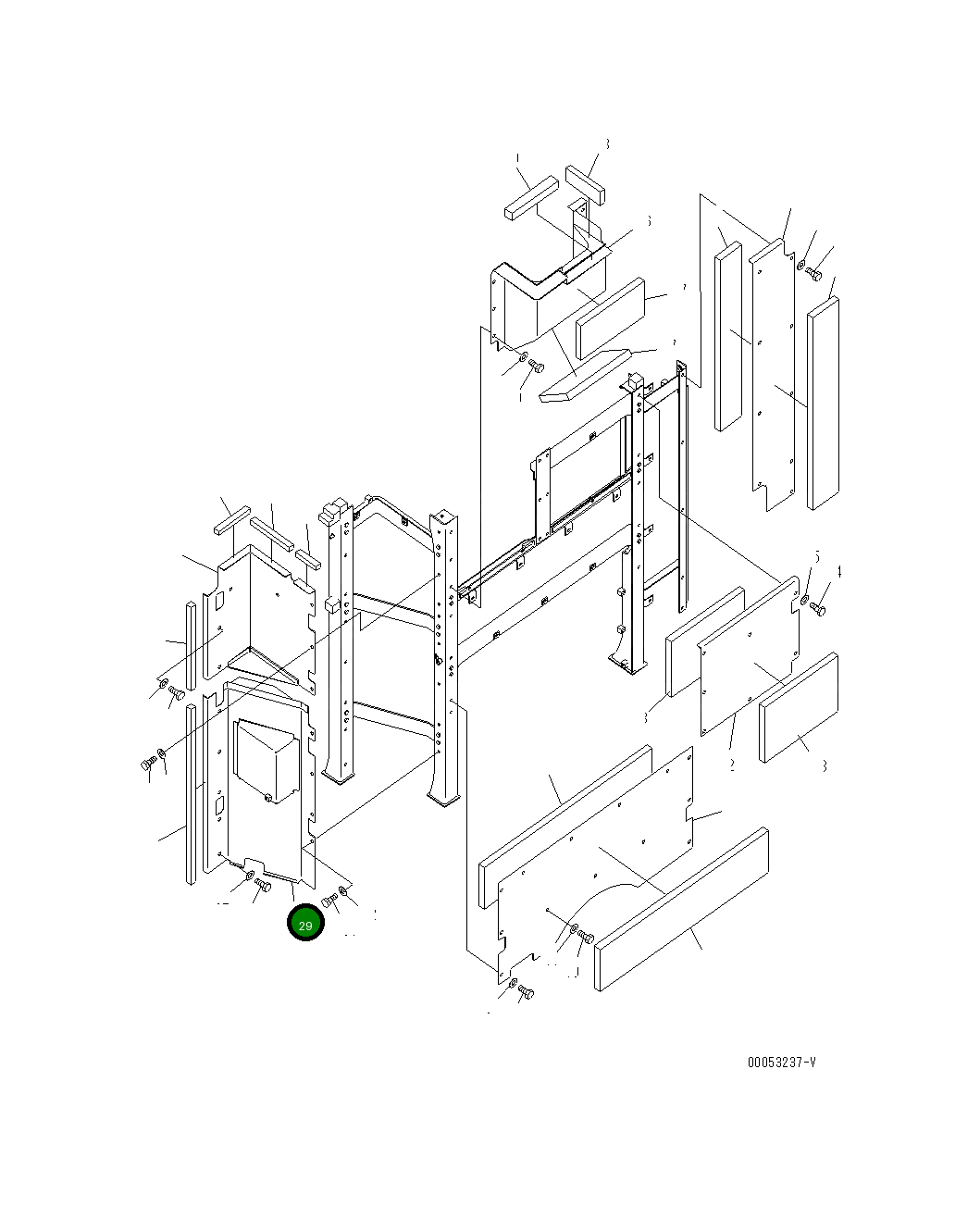 Крышка 21T-54-39551 Komatsu