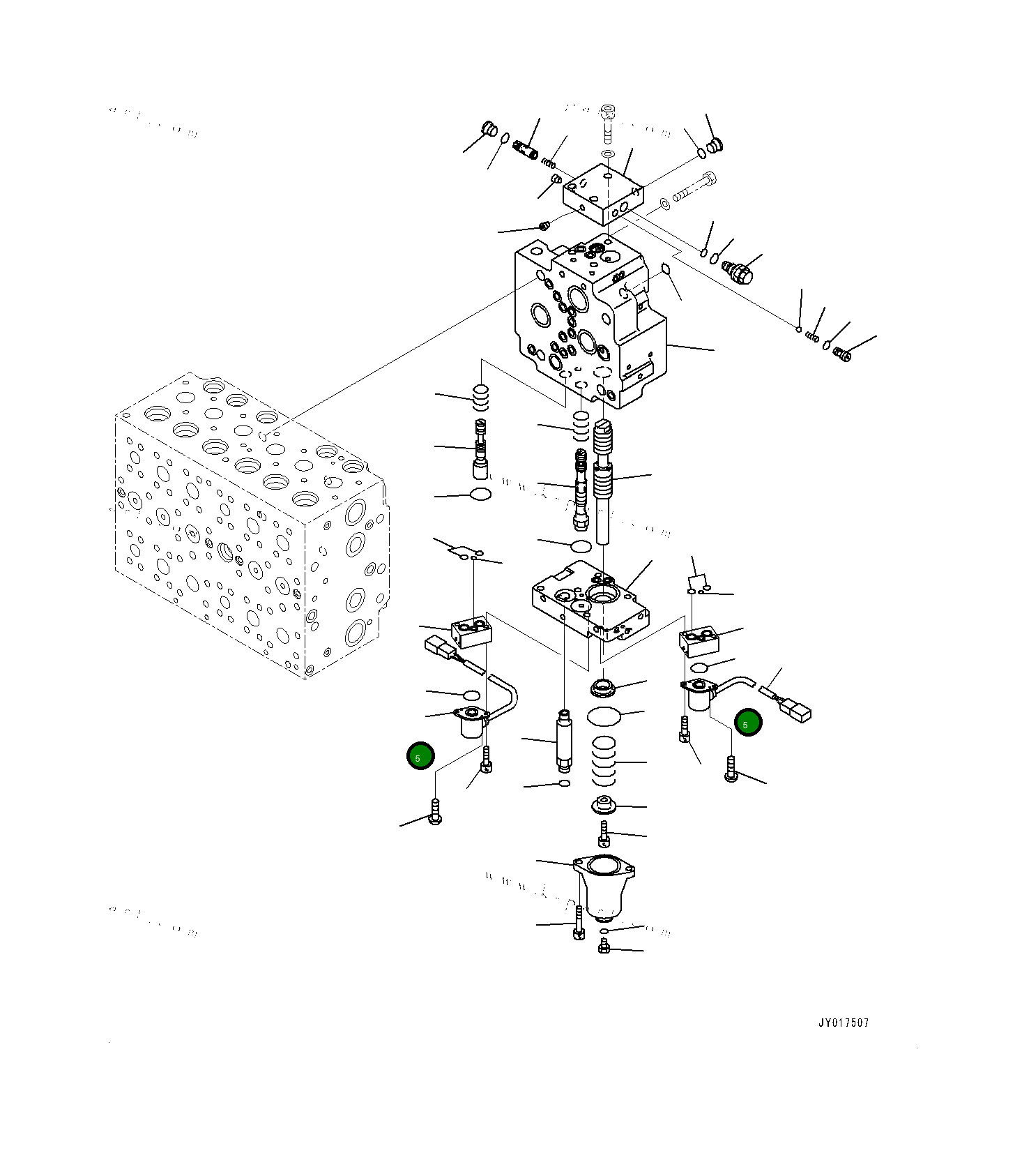 Кольцо уплотнительное (O-Ring) 7008061260 Komatsu