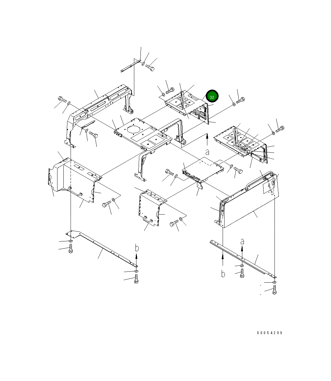 Крышка 209-54-43711 Komatsu