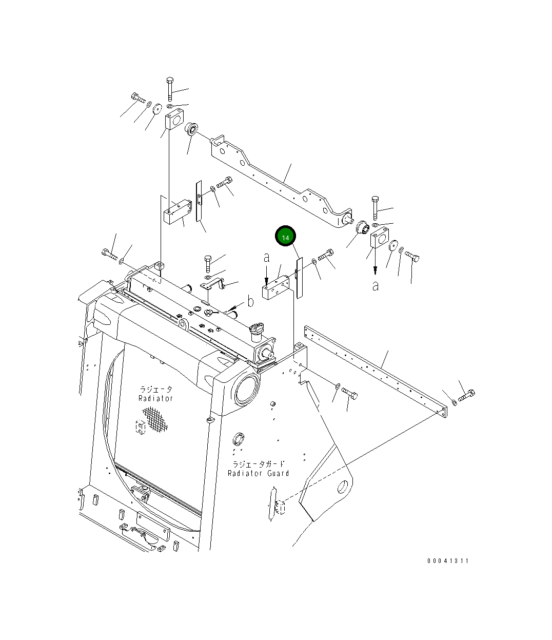 Крышка 198-54-71341 Komatsu