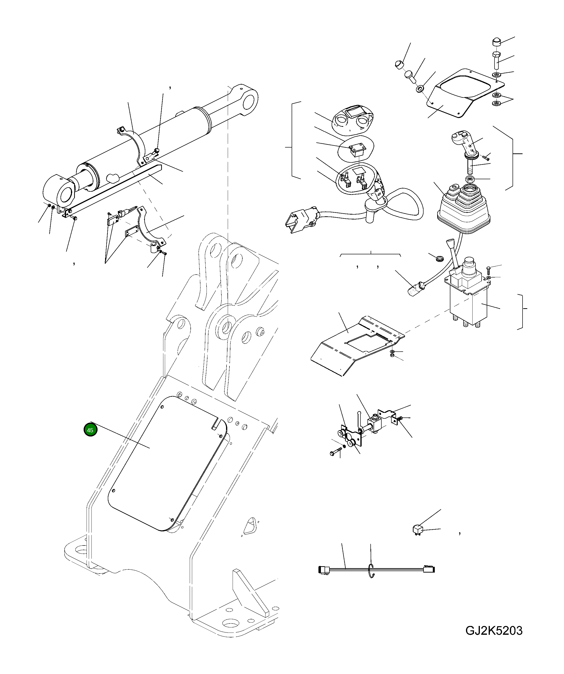 Крышка 42U-46-21D10  Komatsu