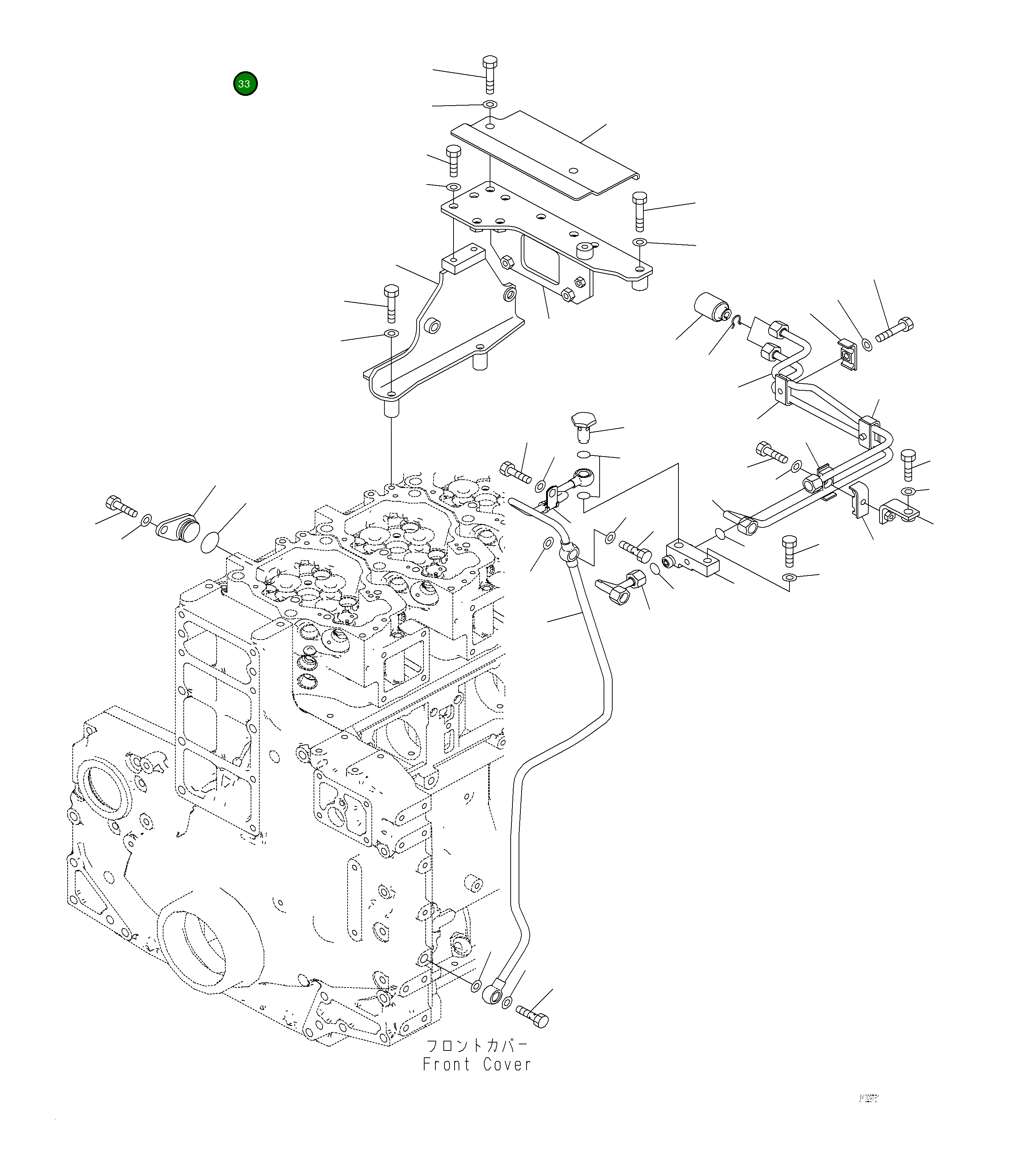 Крышка 6262-51-8330  Komatsu