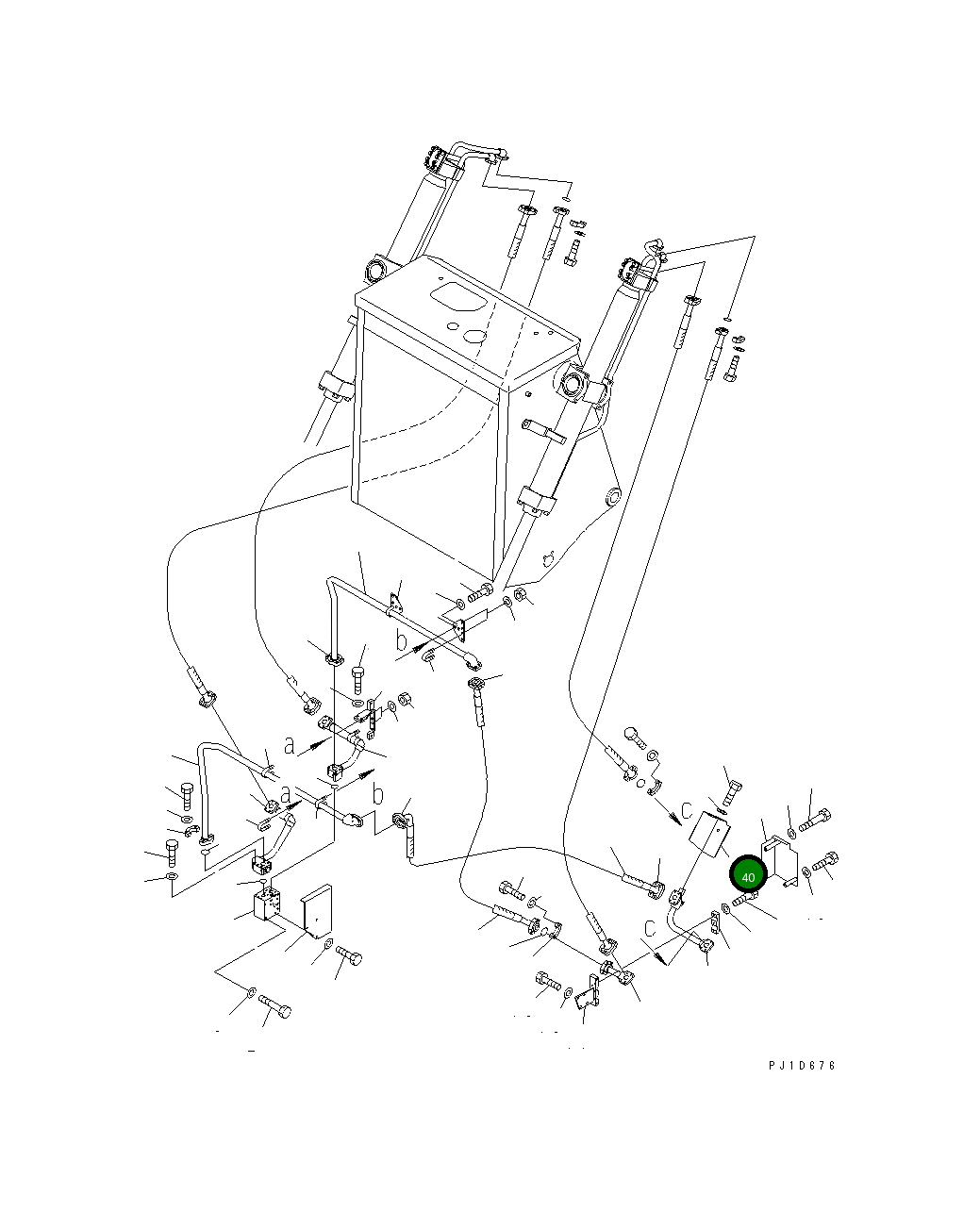 Крышка 195-61-51251 Komatsu