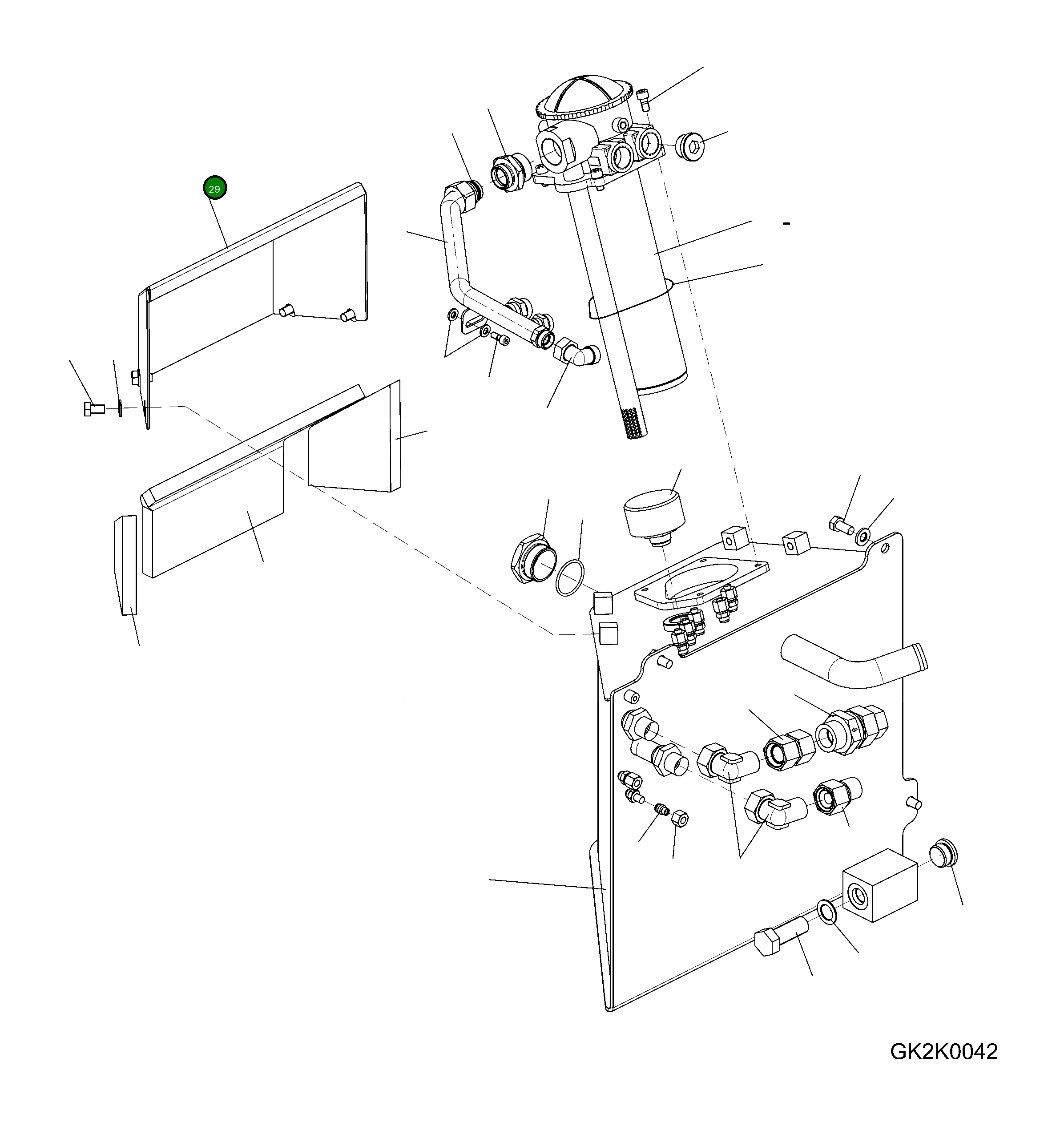 Крышка 42W-60-25B52 Komatsu