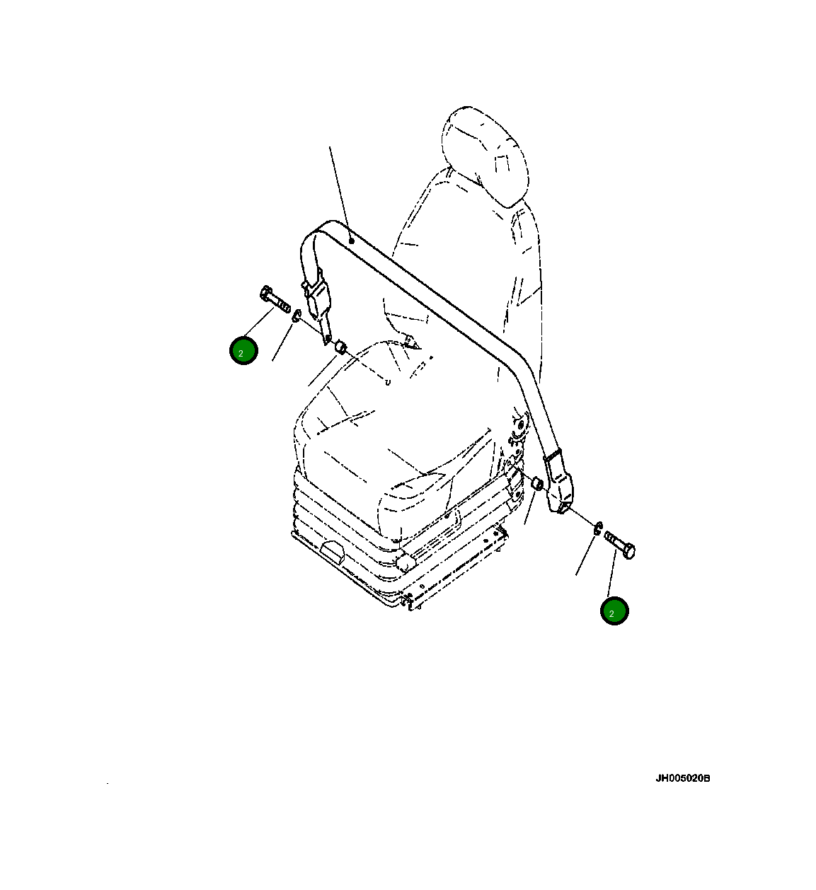 Болт 80293R1 Komatsu