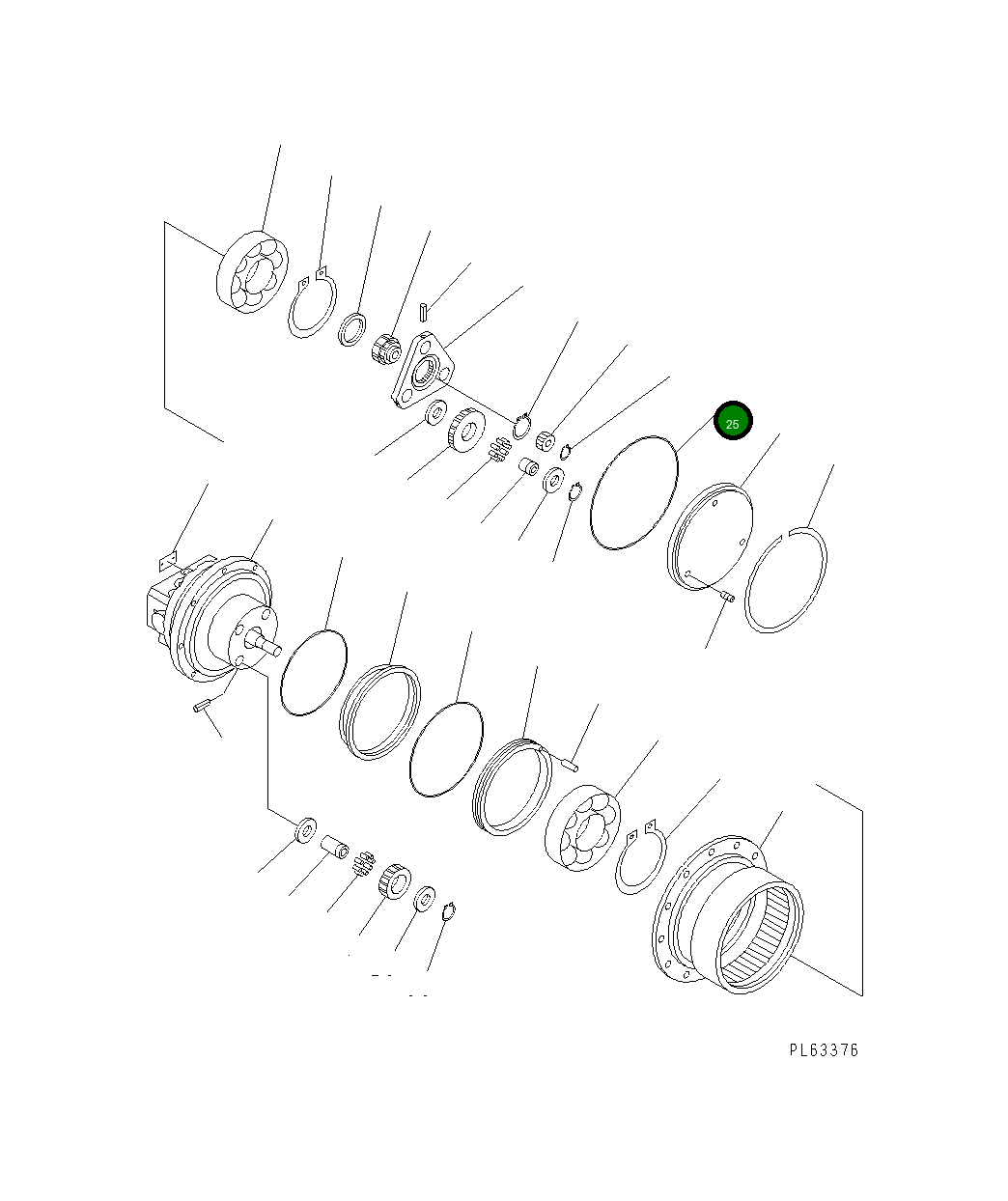 Кольцо уплотнительное (O-Ring) FUROA24870 Komatsu