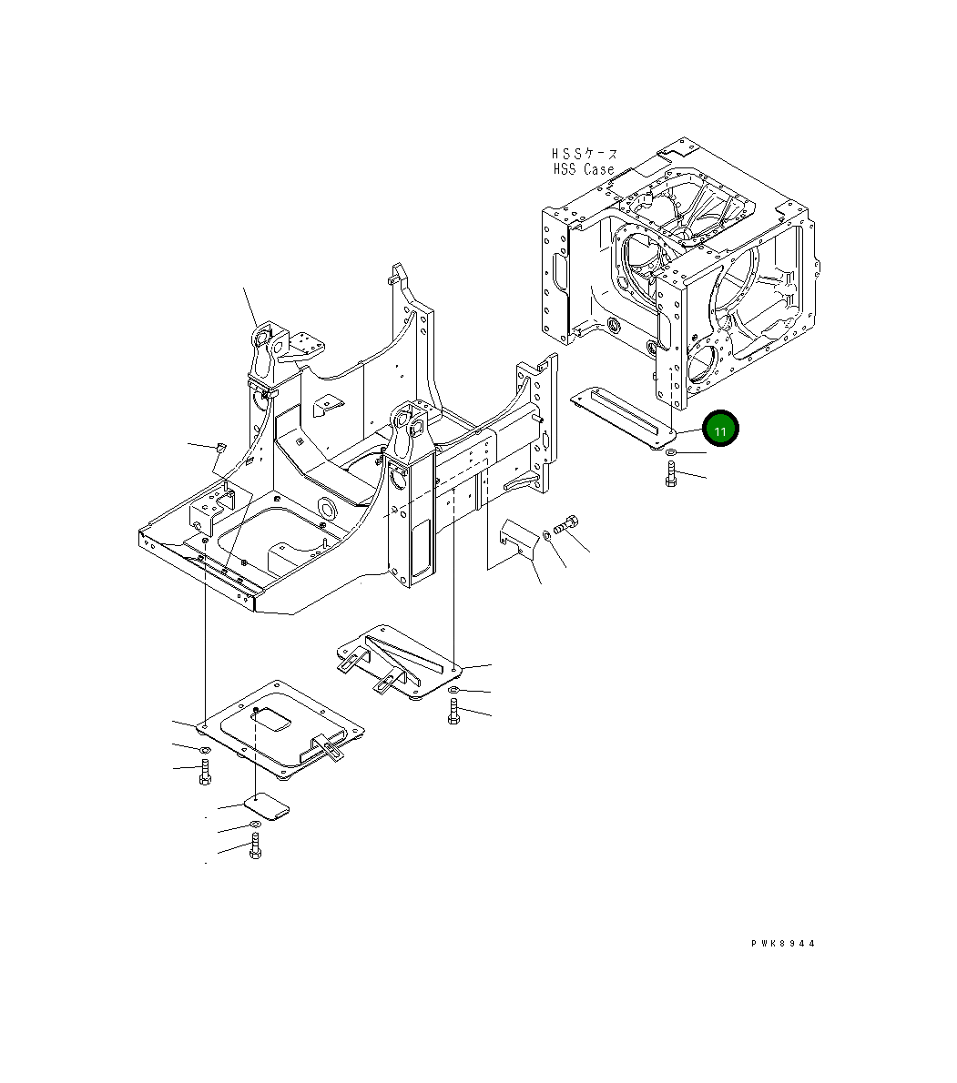 Крышка 134-21-61242 Komatsu