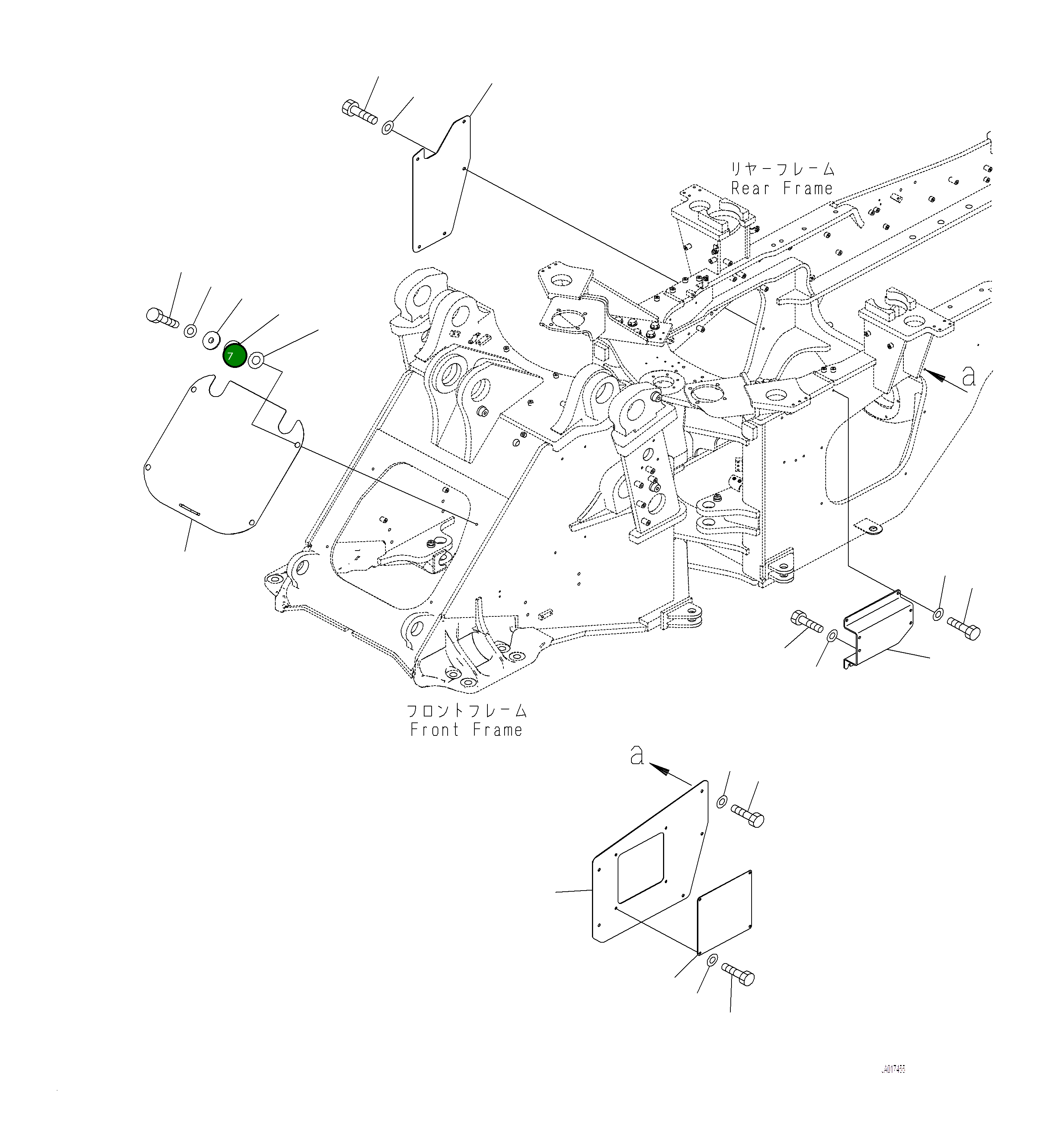 Крышка 421-46-54140  Komatsu