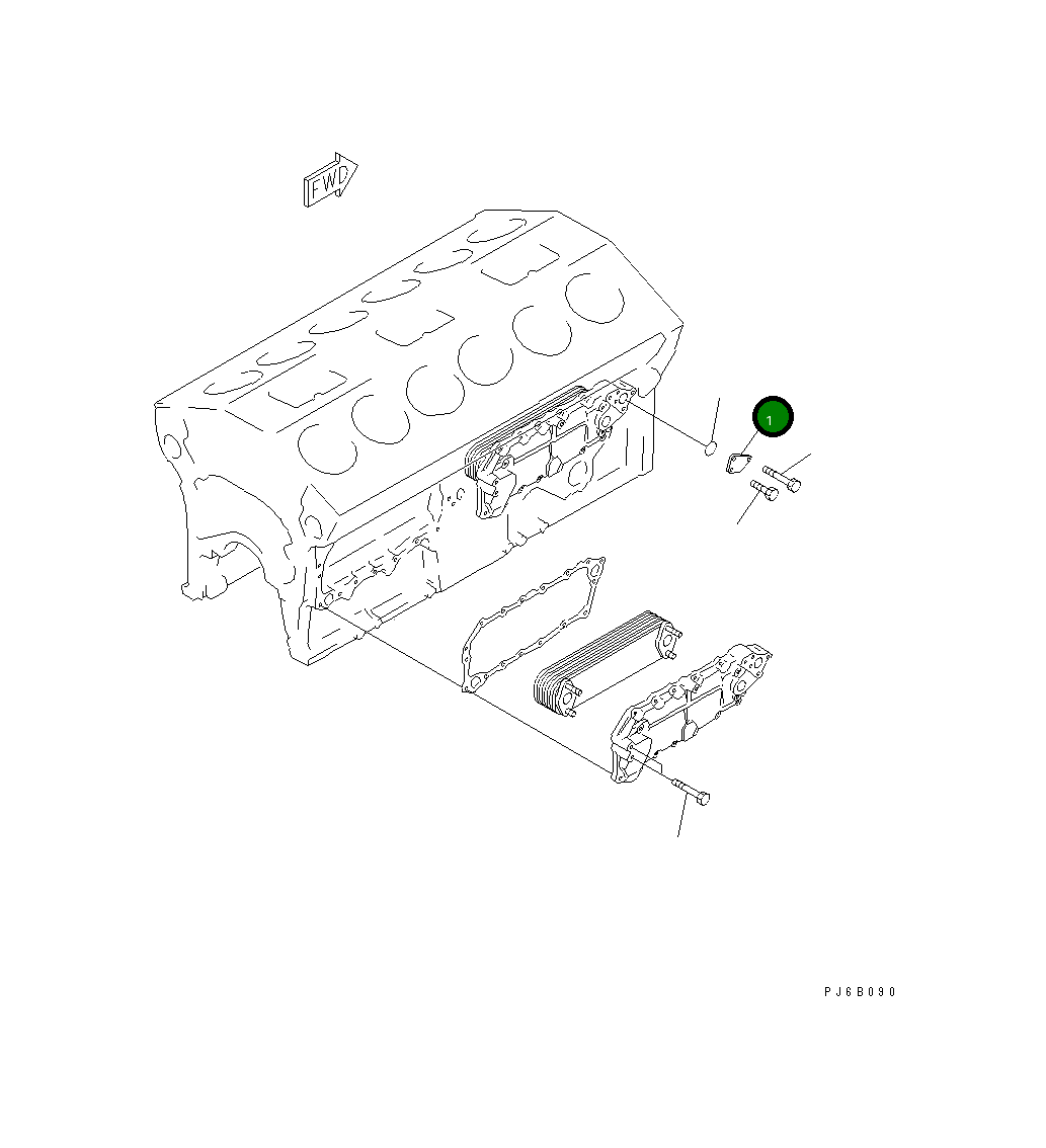 Крышка 6215-61-2190 Komatsu