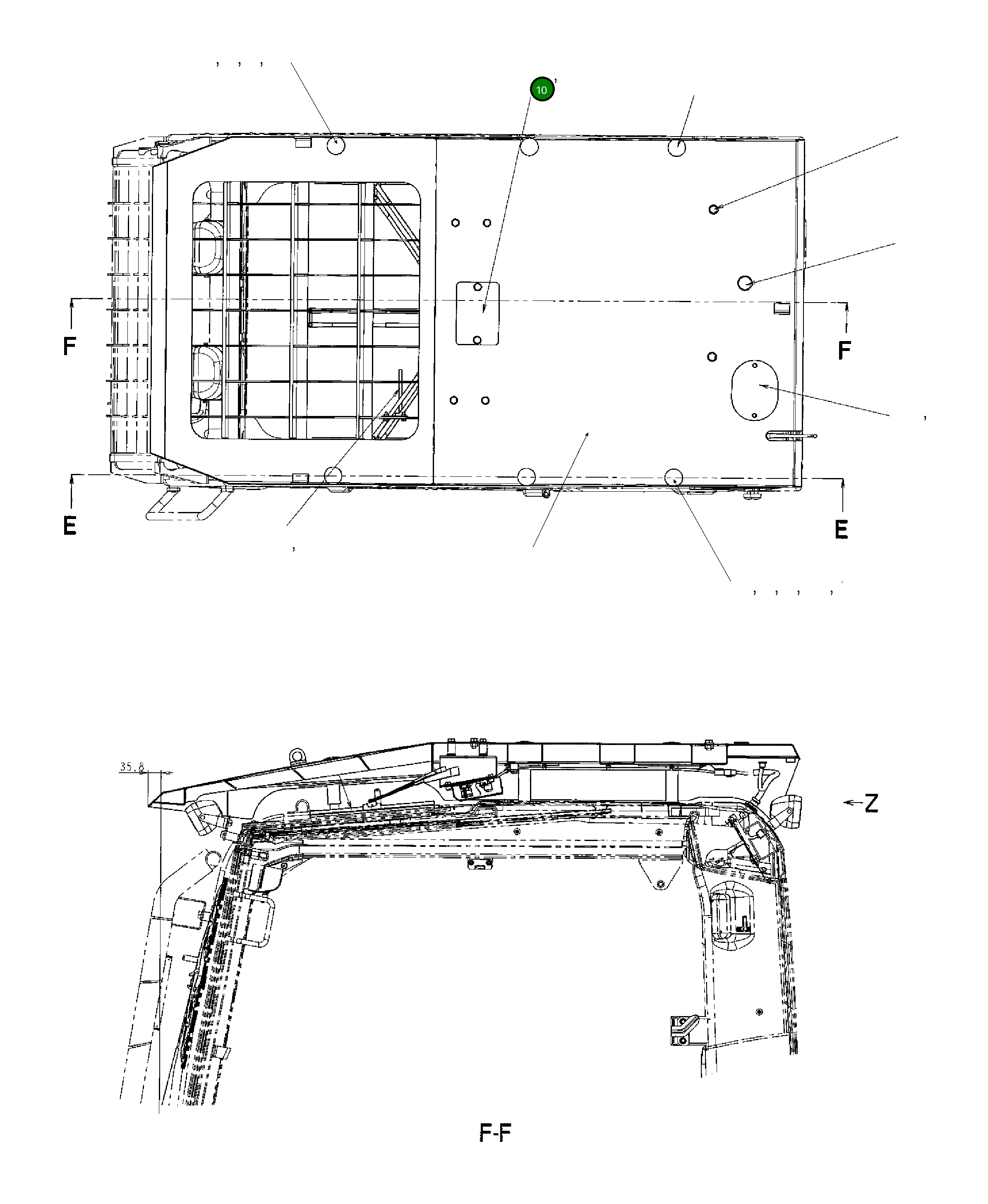Крышка 20Y-954-1630 Komatsu