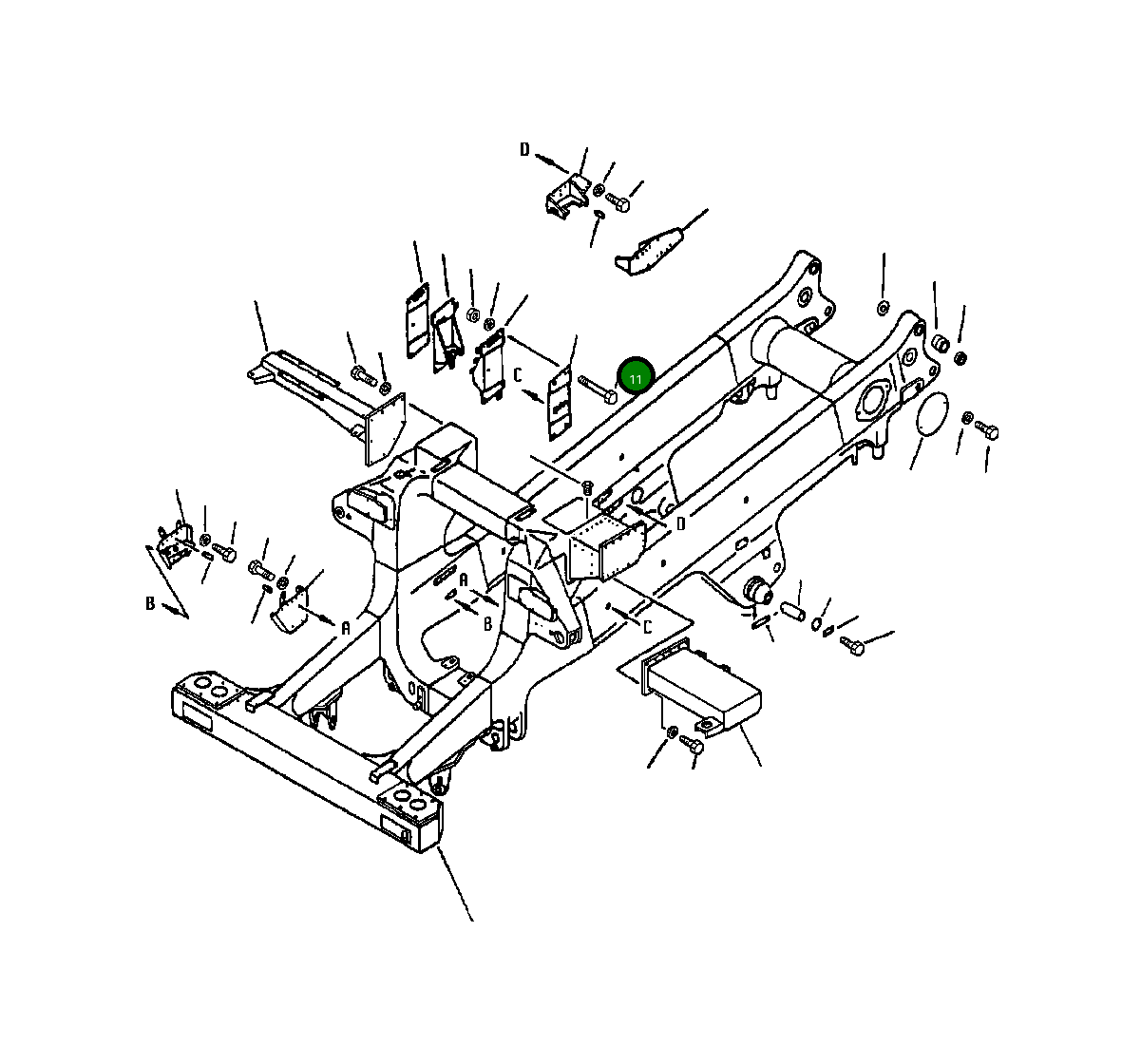 Болт 561-46-62570 Komatsu