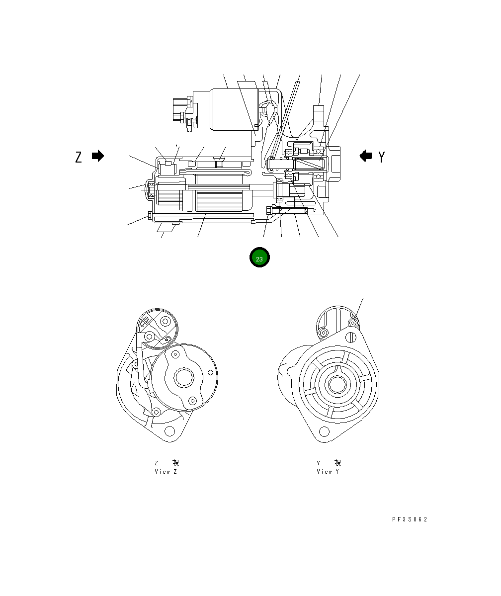 Болт YMX21142867  Komatsu