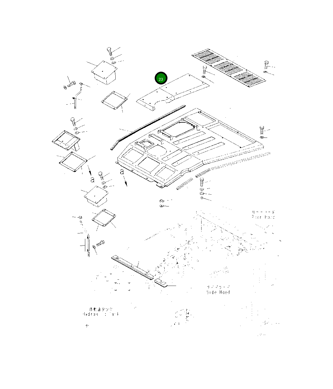 Крышка 425-54-53410  Komatsu