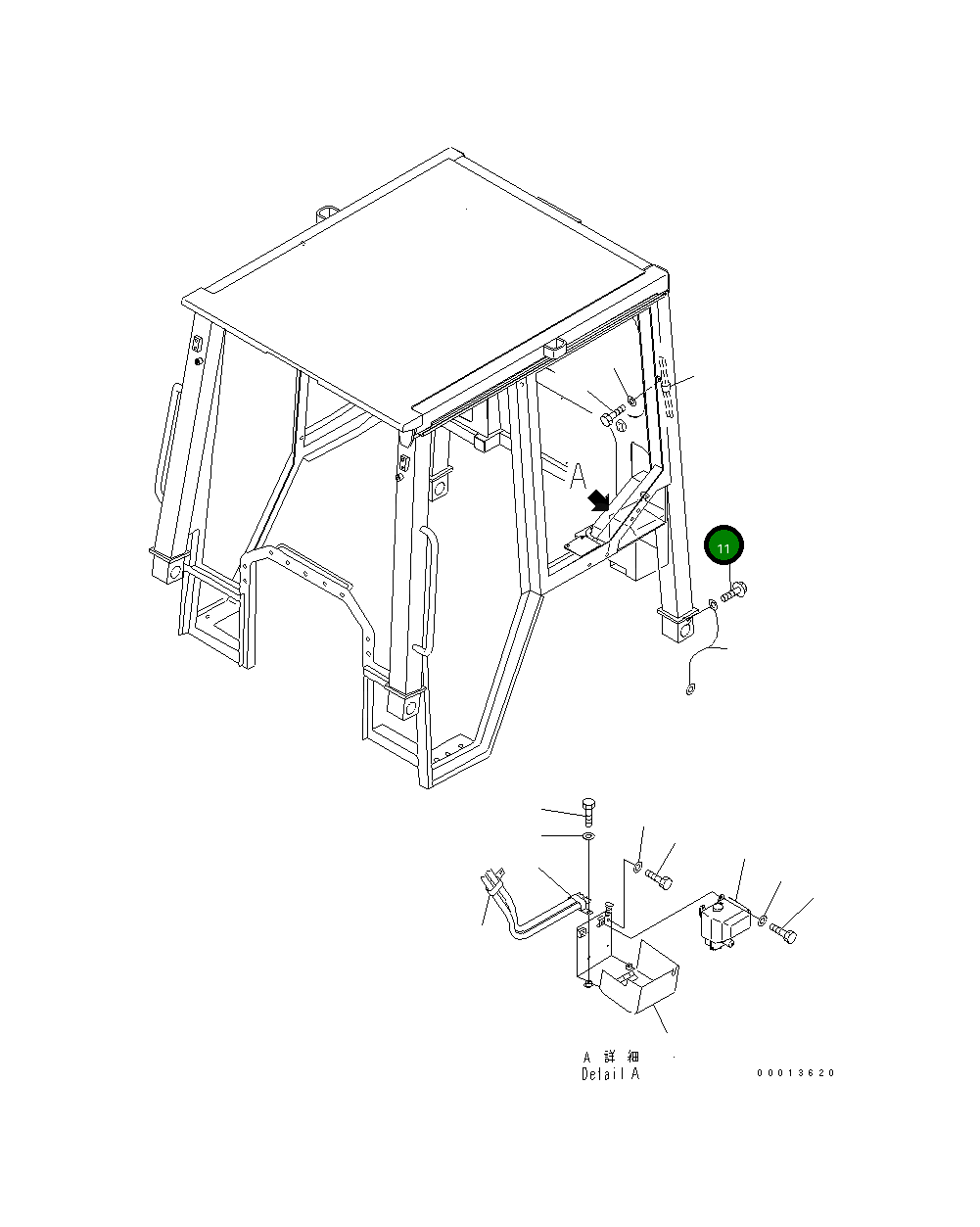 Болт 01435-41220 Komatsu