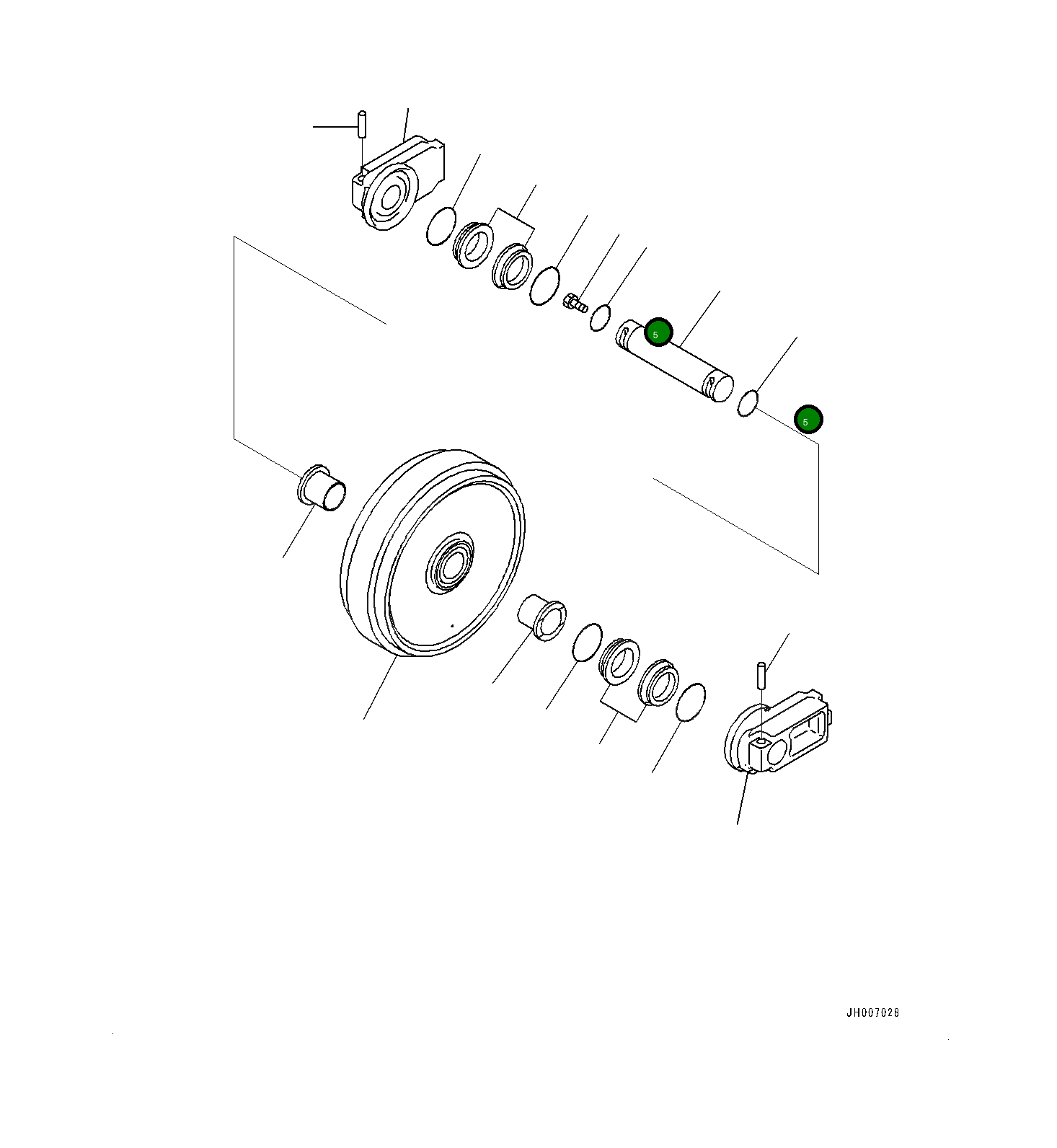 Кольцо уплотнительное (O-Ring) 0700012060  Komatsu