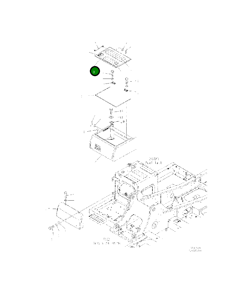 Крышка 20Y-54-77270  Komatsu
