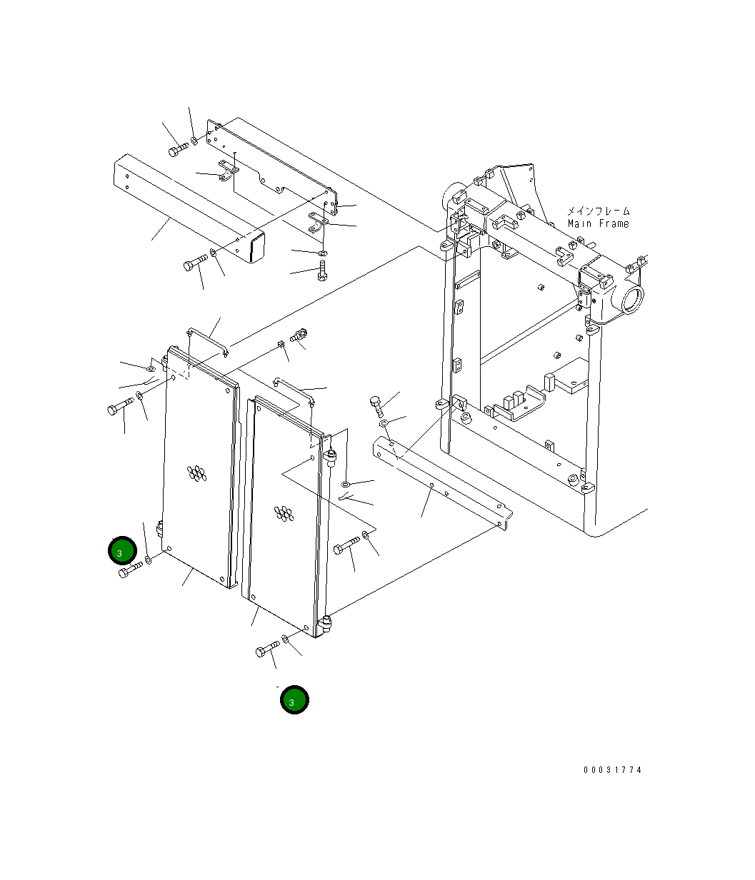 Болт 01010-D1680 Komatsu