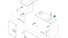 Крышка 2621-3198A Komatsu