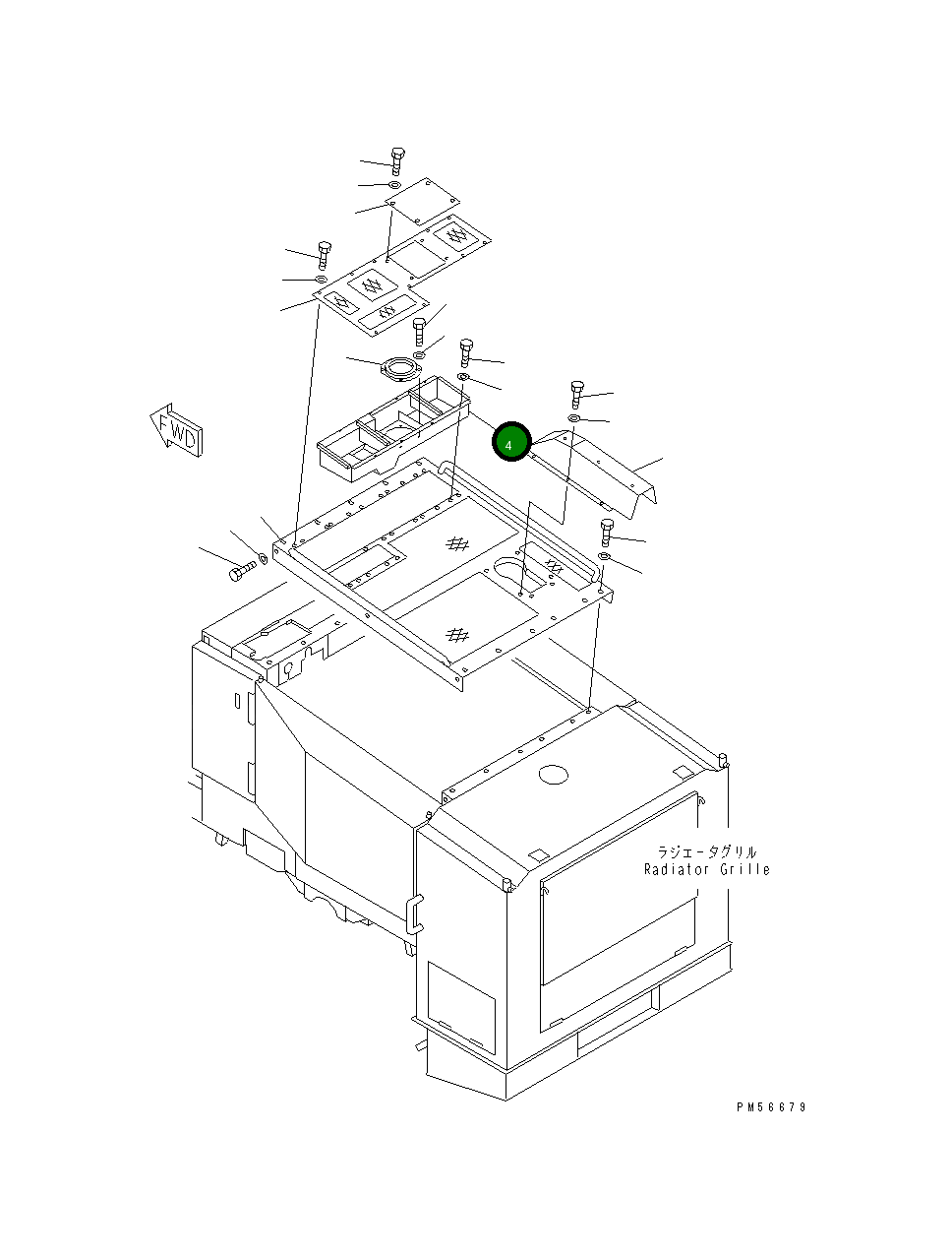 Крышка 262-54-71731 Komatsu