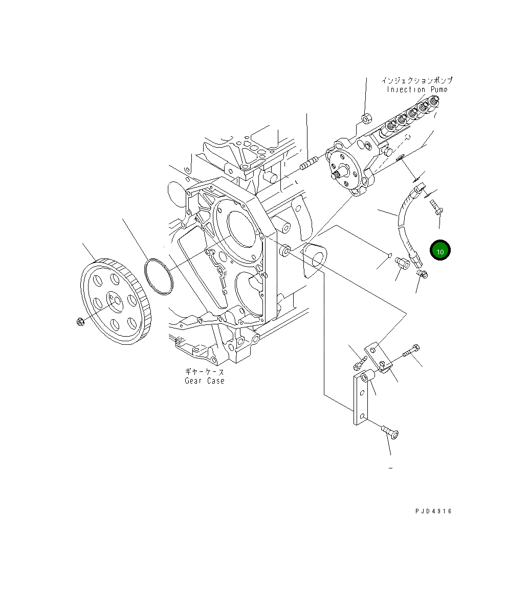 Болт 6735-71-3740 Komatsu