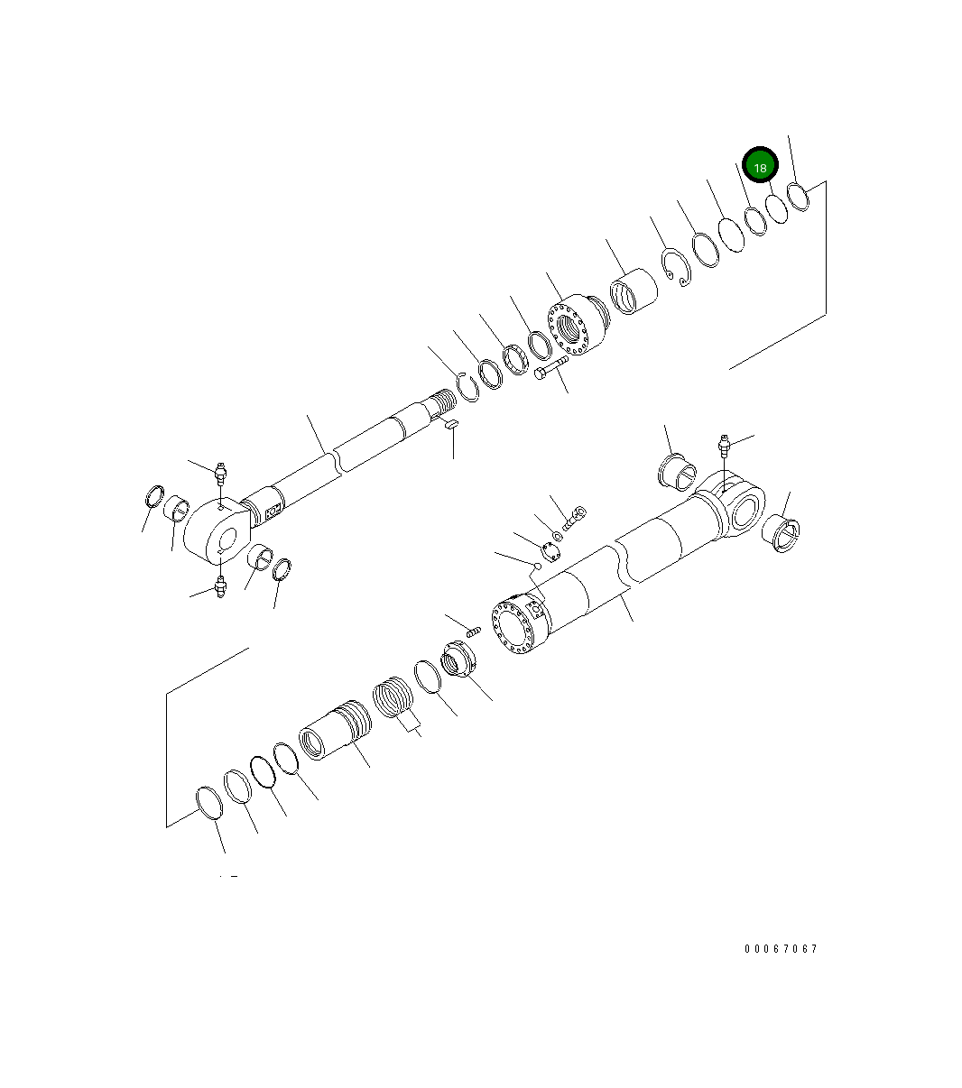 Кольцо уплотнительное (O-Ring) DM51736798  Komatsu