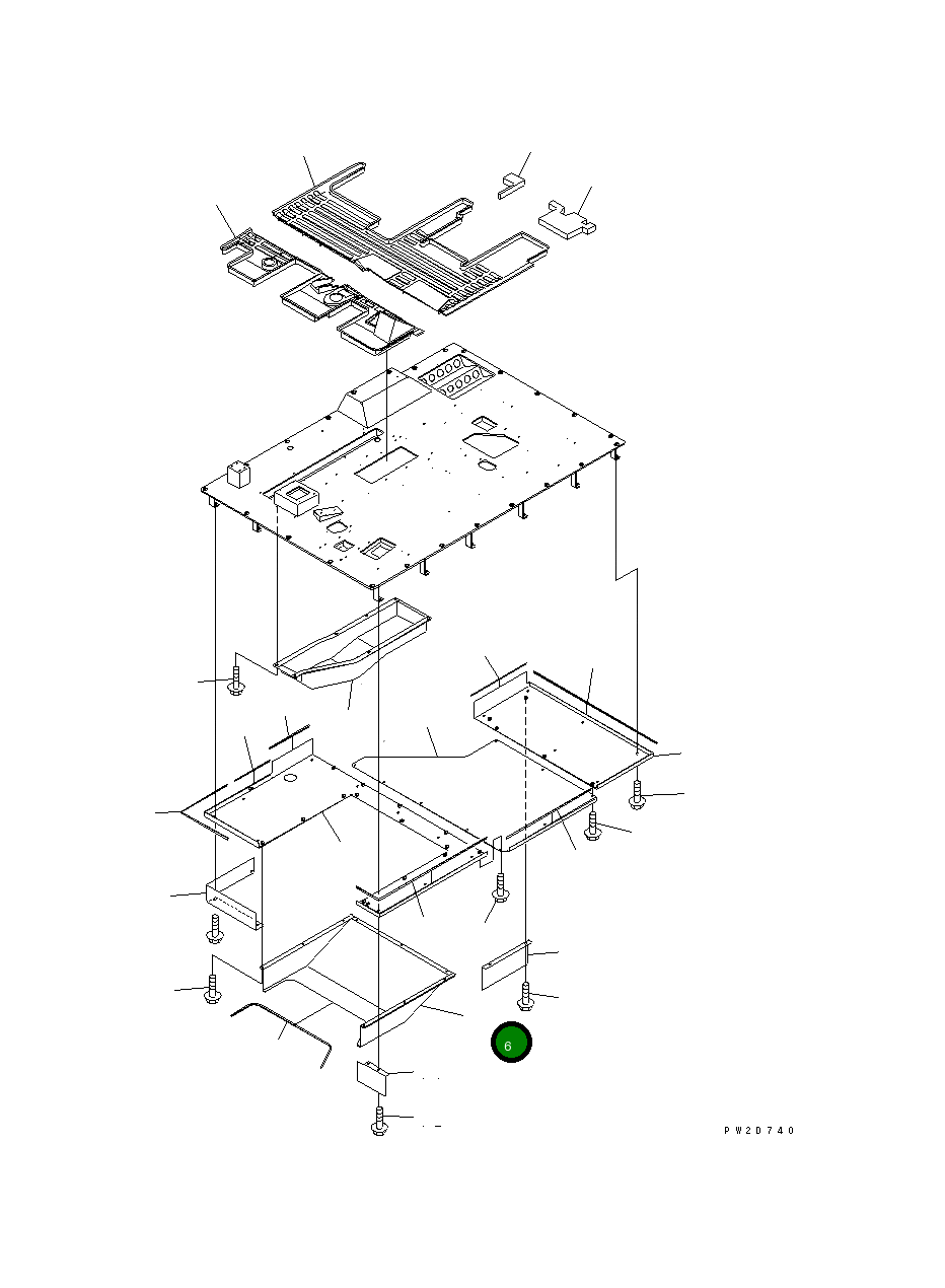 Крышка 569-54-82121 Komatsu