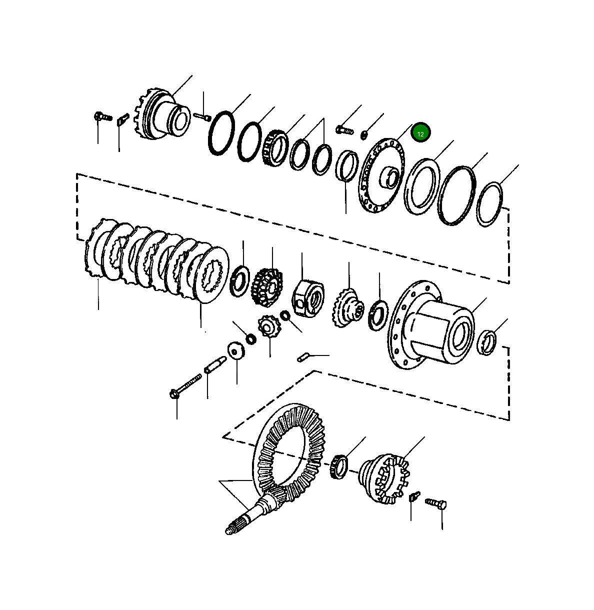 Крышка 1439 326 H1 Komatsu