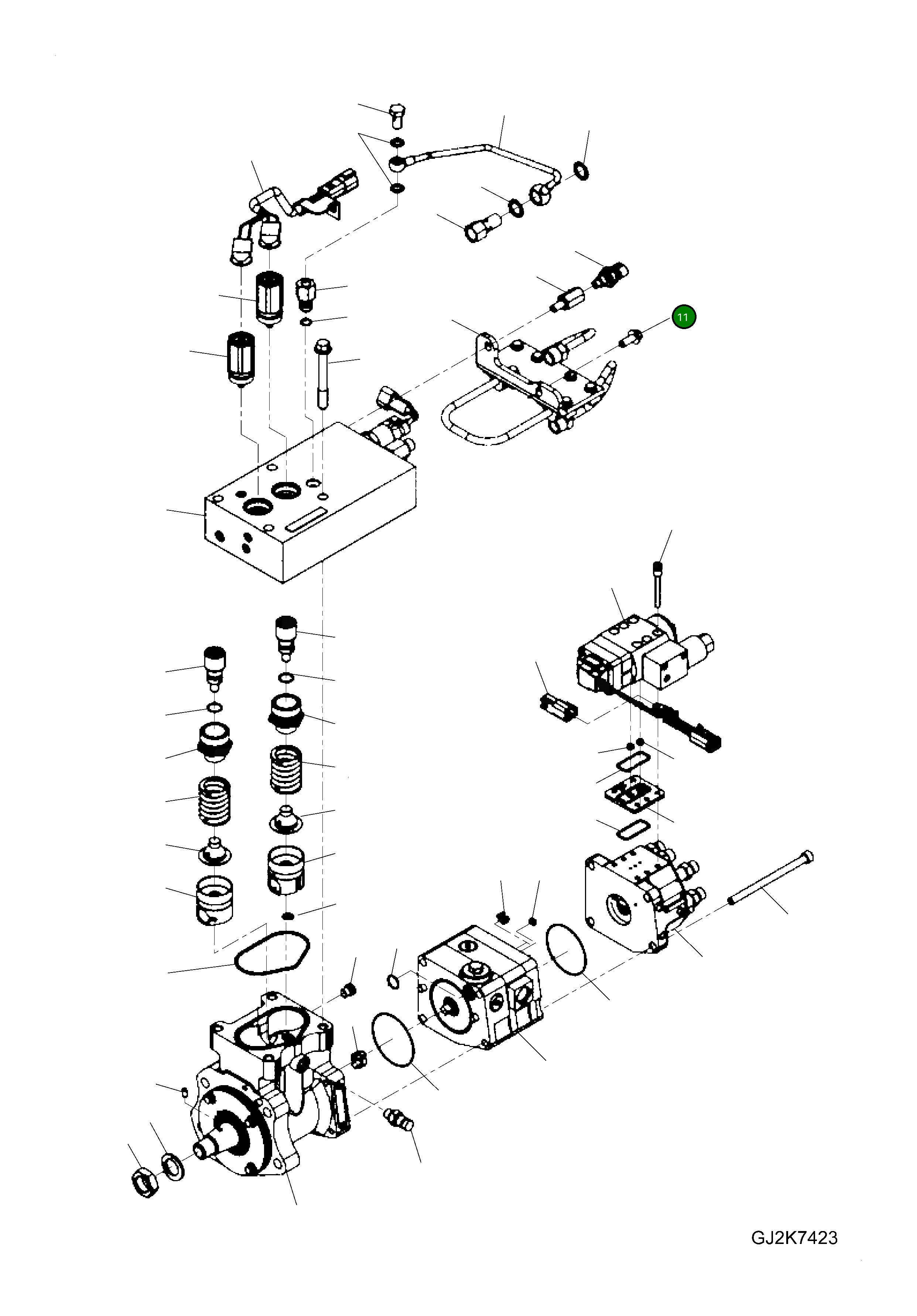 Болт 6744-71-1150 Komatsu
